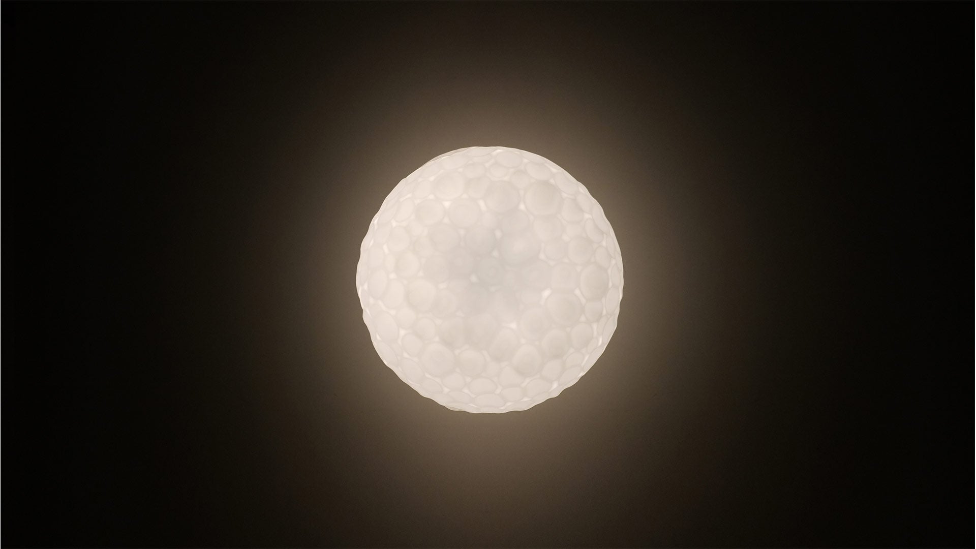 Hanging Lamp METEORITE White