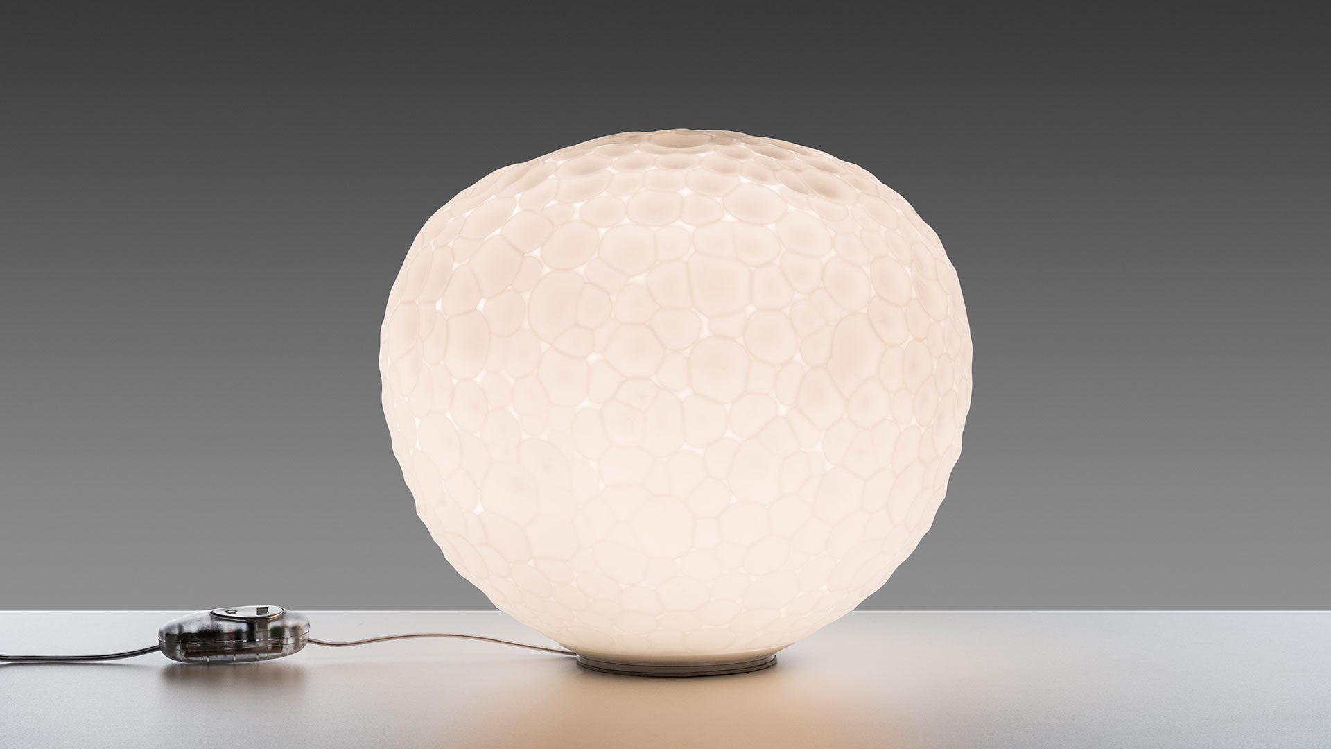 Meteorite Table Lamp White