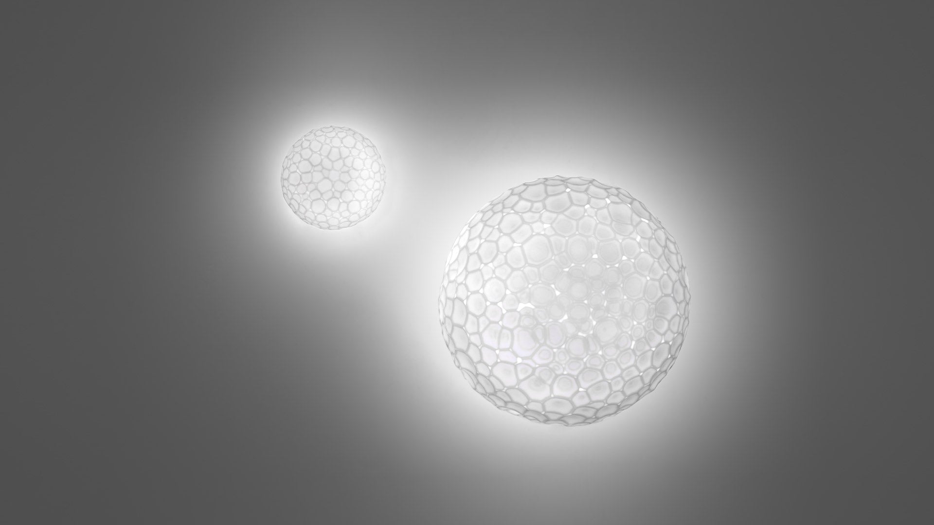 Meteorite Wall Lamp White