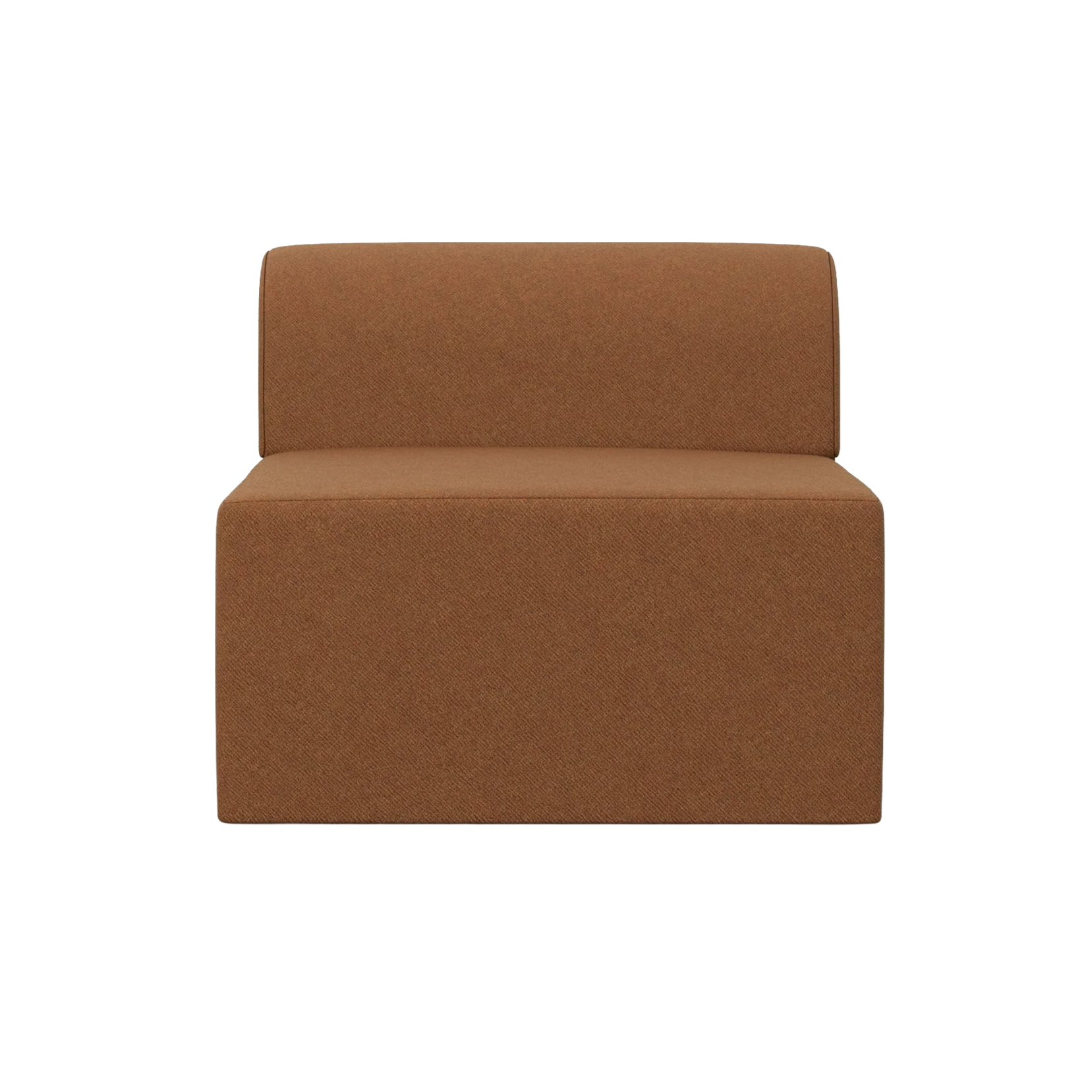 Modulsofa TORI - mittleres Element rostrot