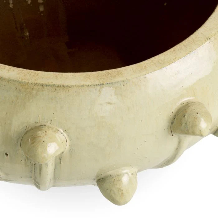 Außenblumentopf MISTRAL cremefarbene Keramik