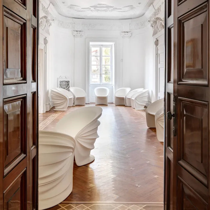 Modesty Veiled White armchair