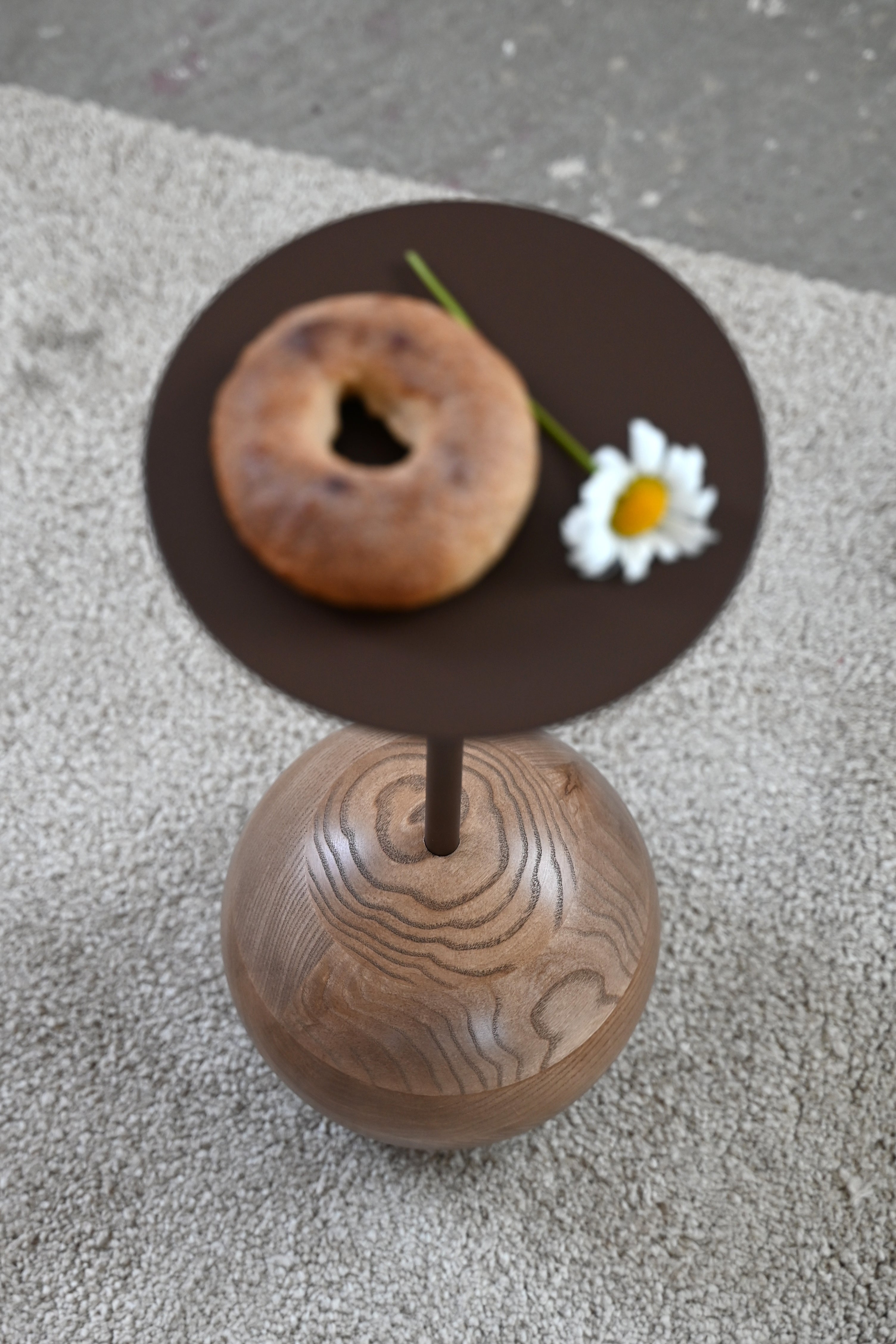 Kaffeetisch MINI SU aus Holz und Stahl