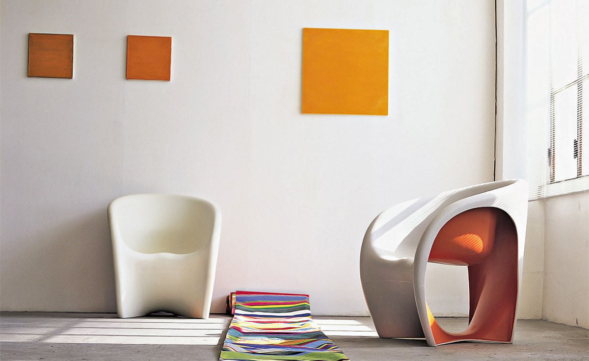 MT1 armchair white and white