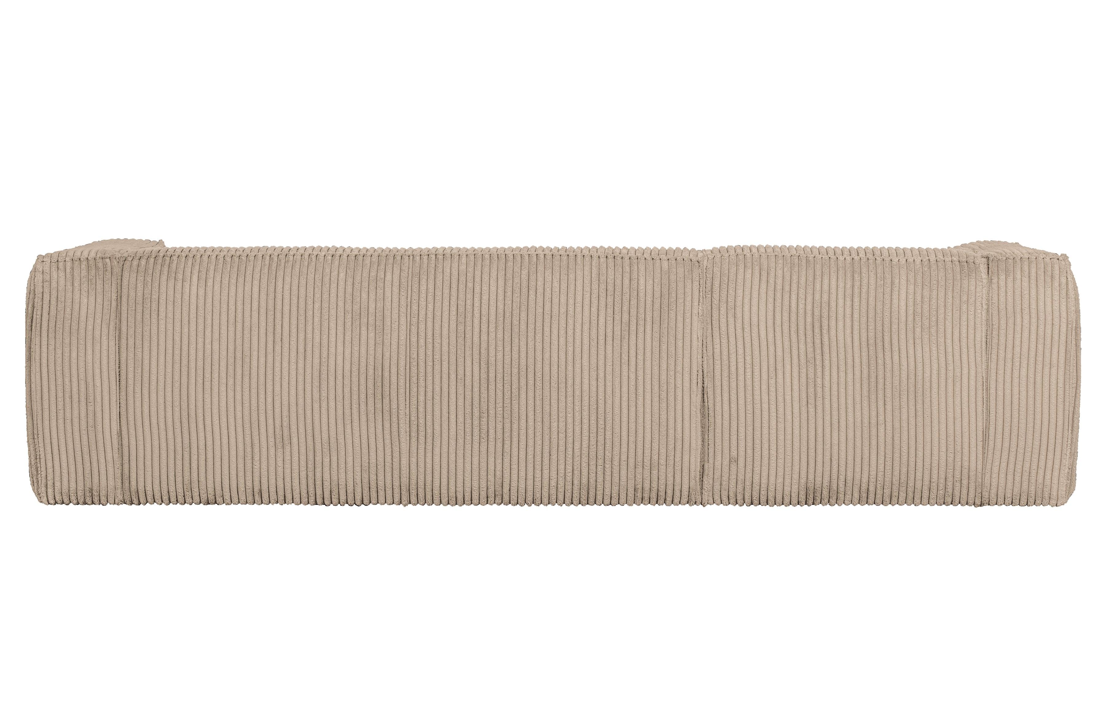 Narożnik sztruksowy lewostronny BEAN RIB beżowy Woood Exclusive    Eye on Design