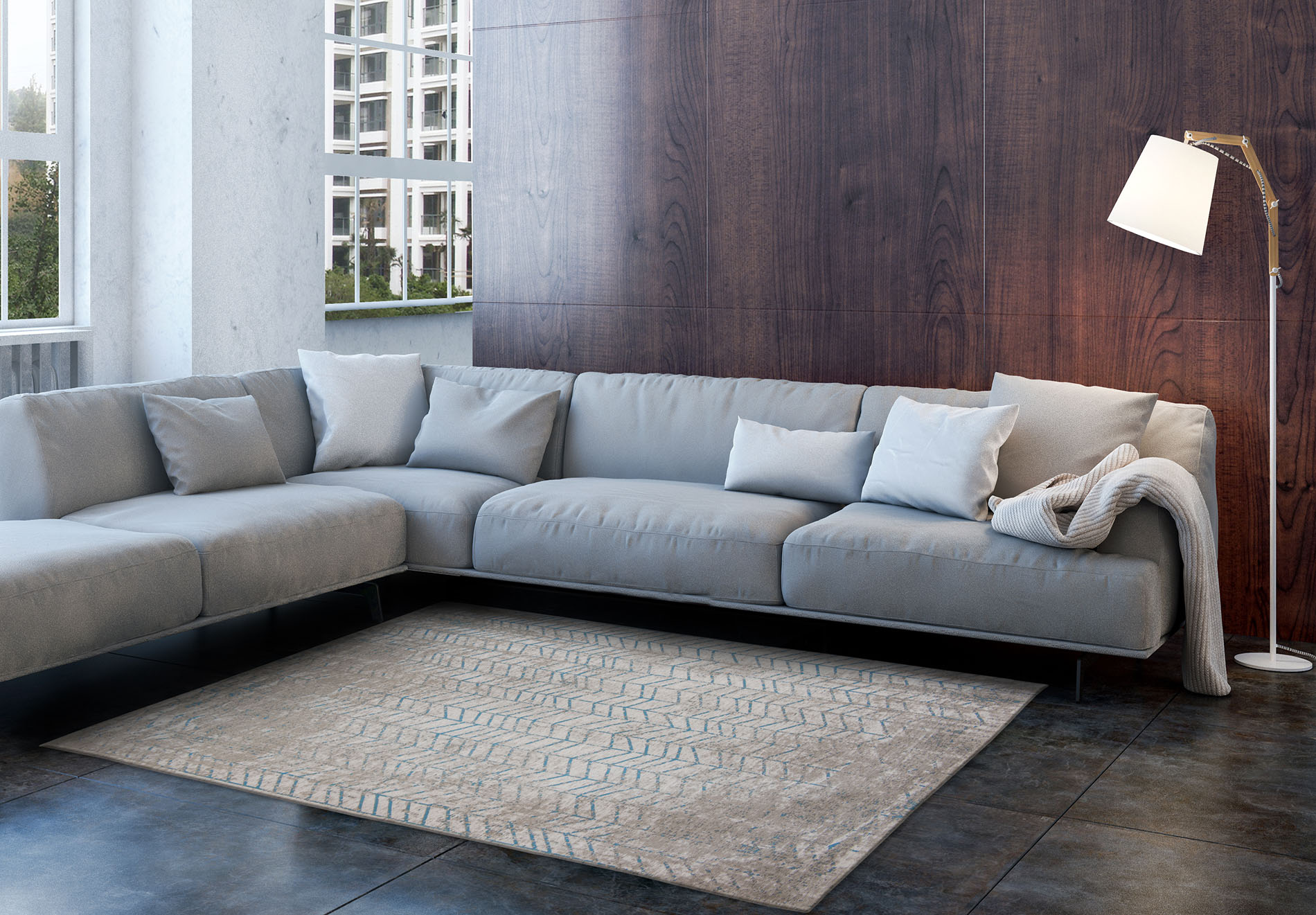 Jodel Teppich Tribeca Blau