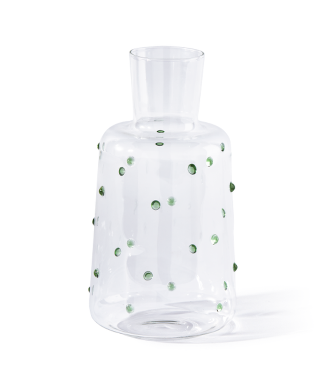 NOB FAT olive glass carafe