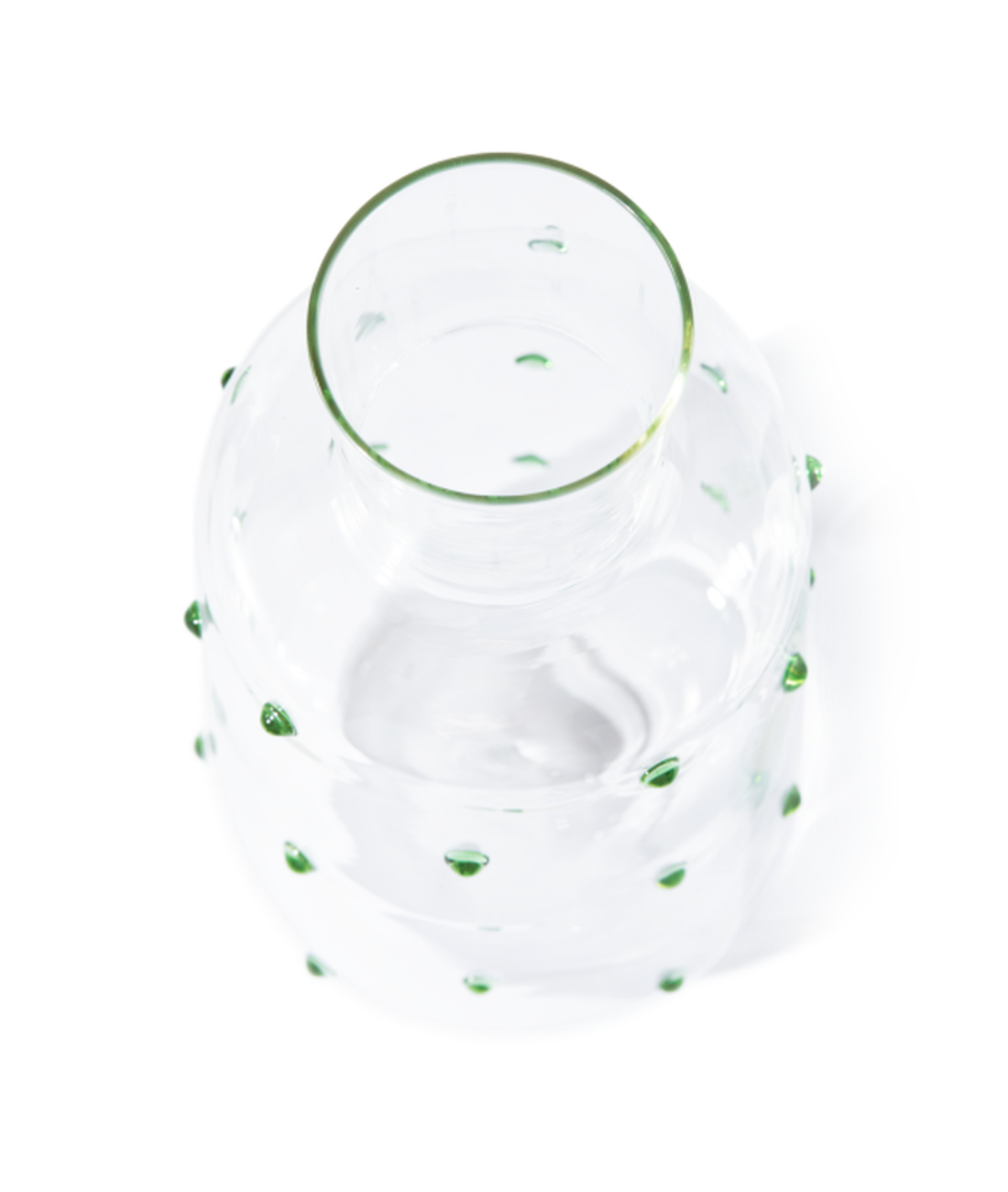 NOB FAT olive glass carafe