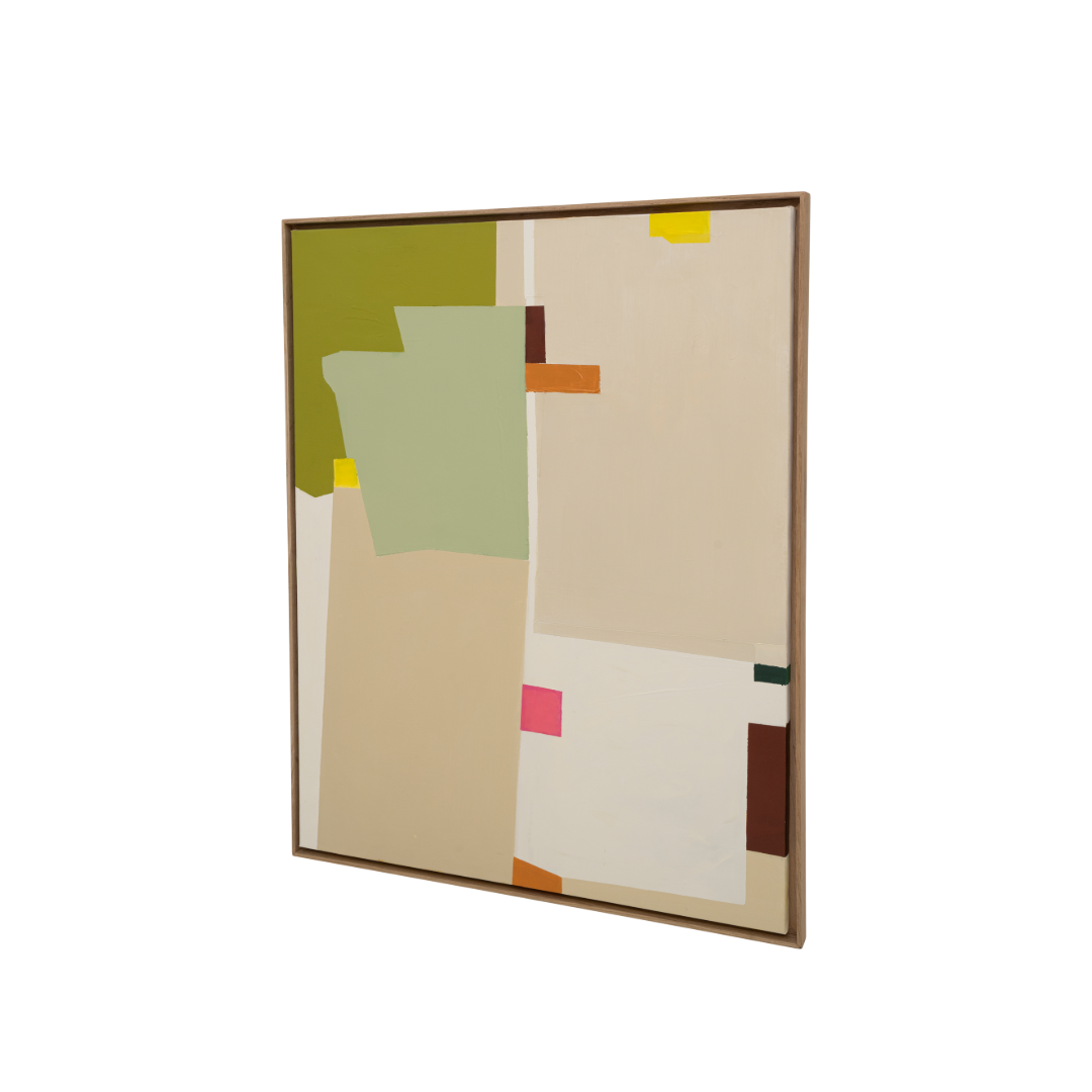 Wanddekoration VARIKAS beige mit grün