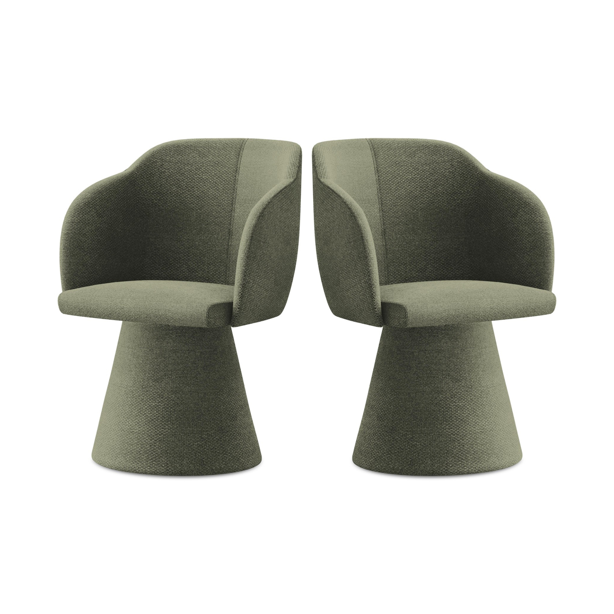 Stuhl KANOA olivgrün Boucle