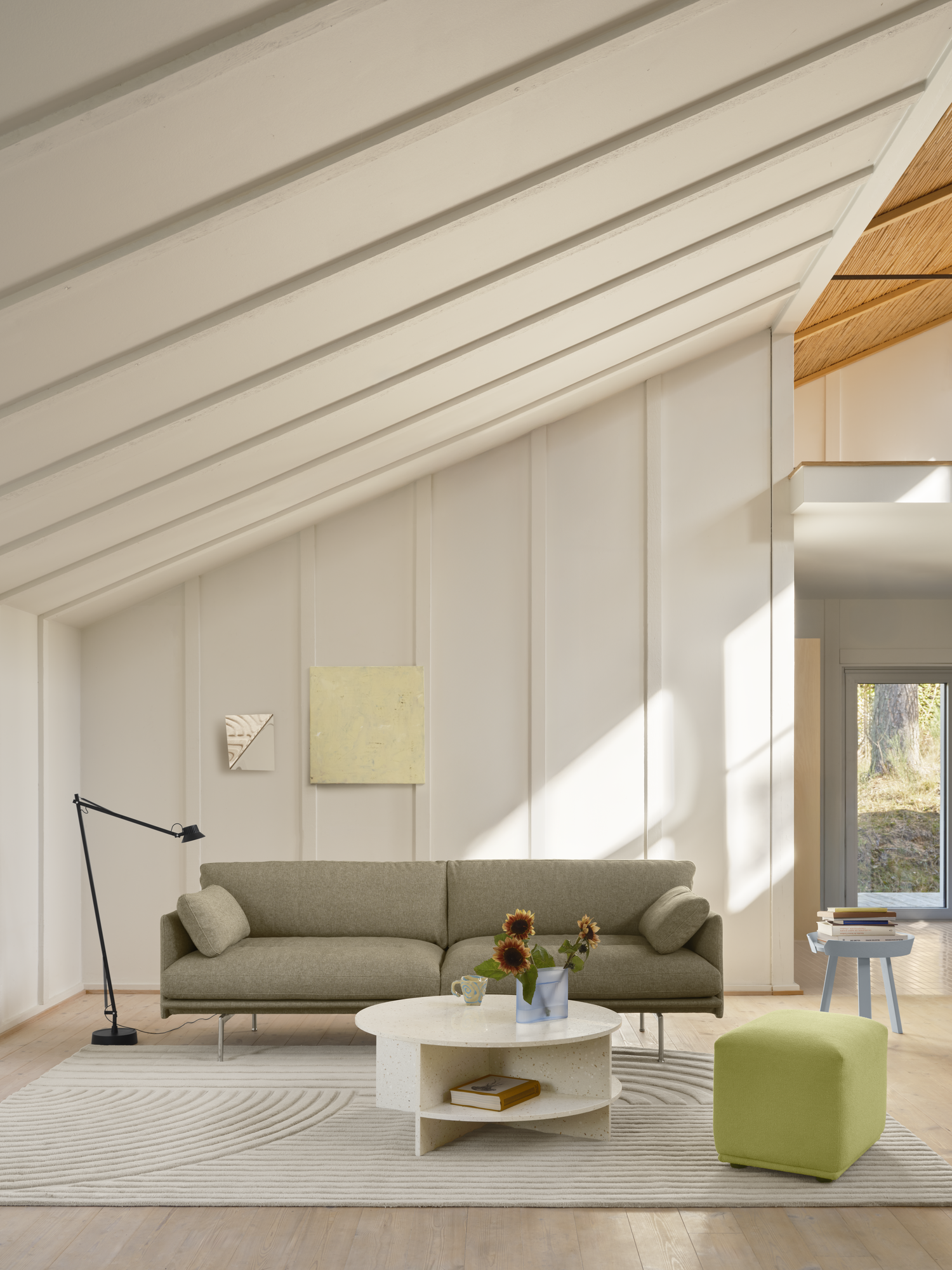 Sofa für 3 Personen OUTLINE SOFT gepolstert