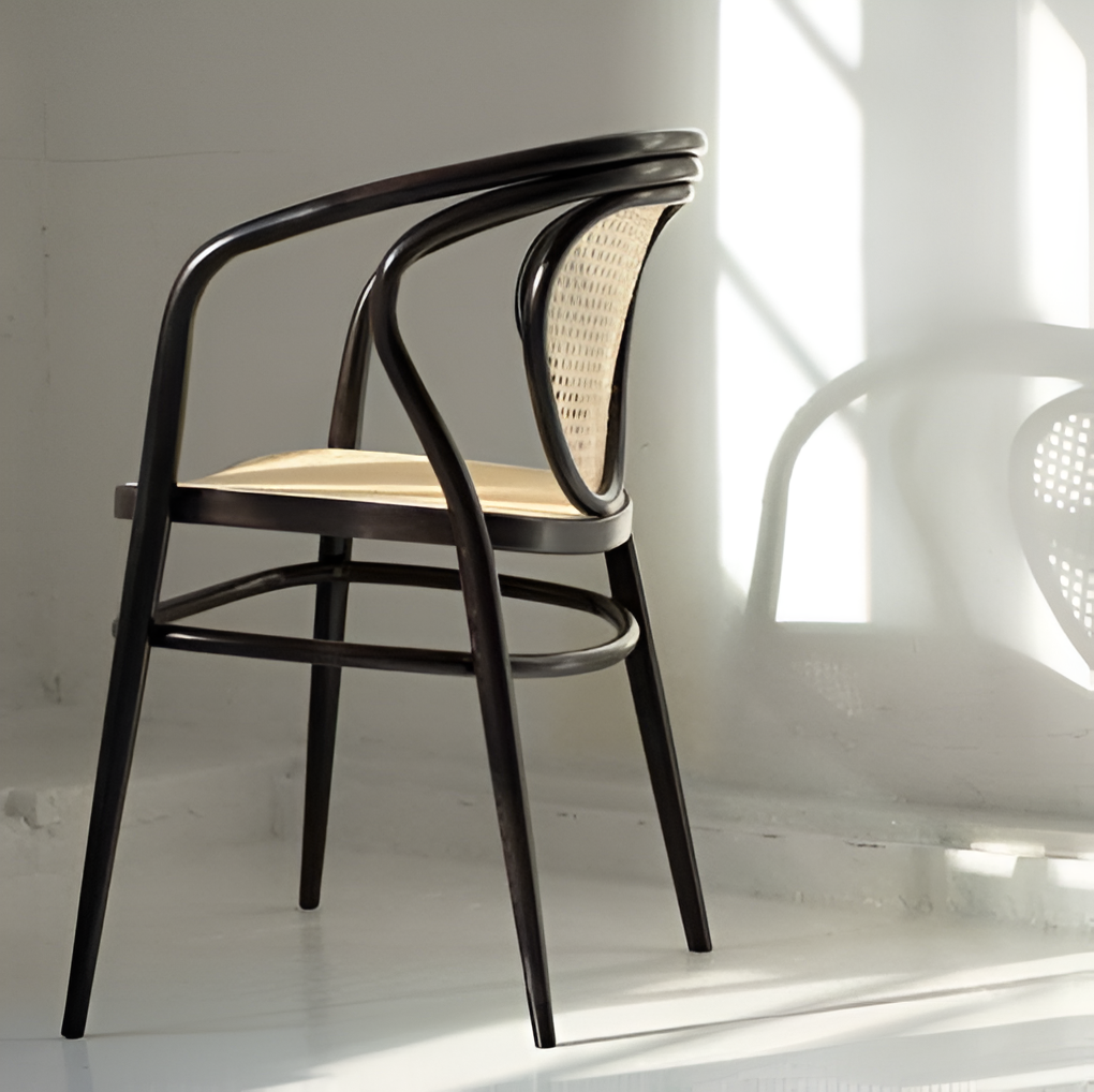 Chair with armrests Nodo B-1400 beech wood