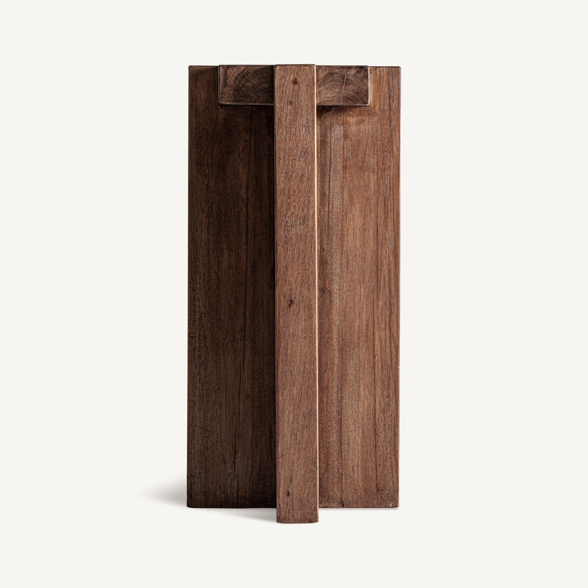 Beistelltisch BRUTALIST aus recyceltem Holz