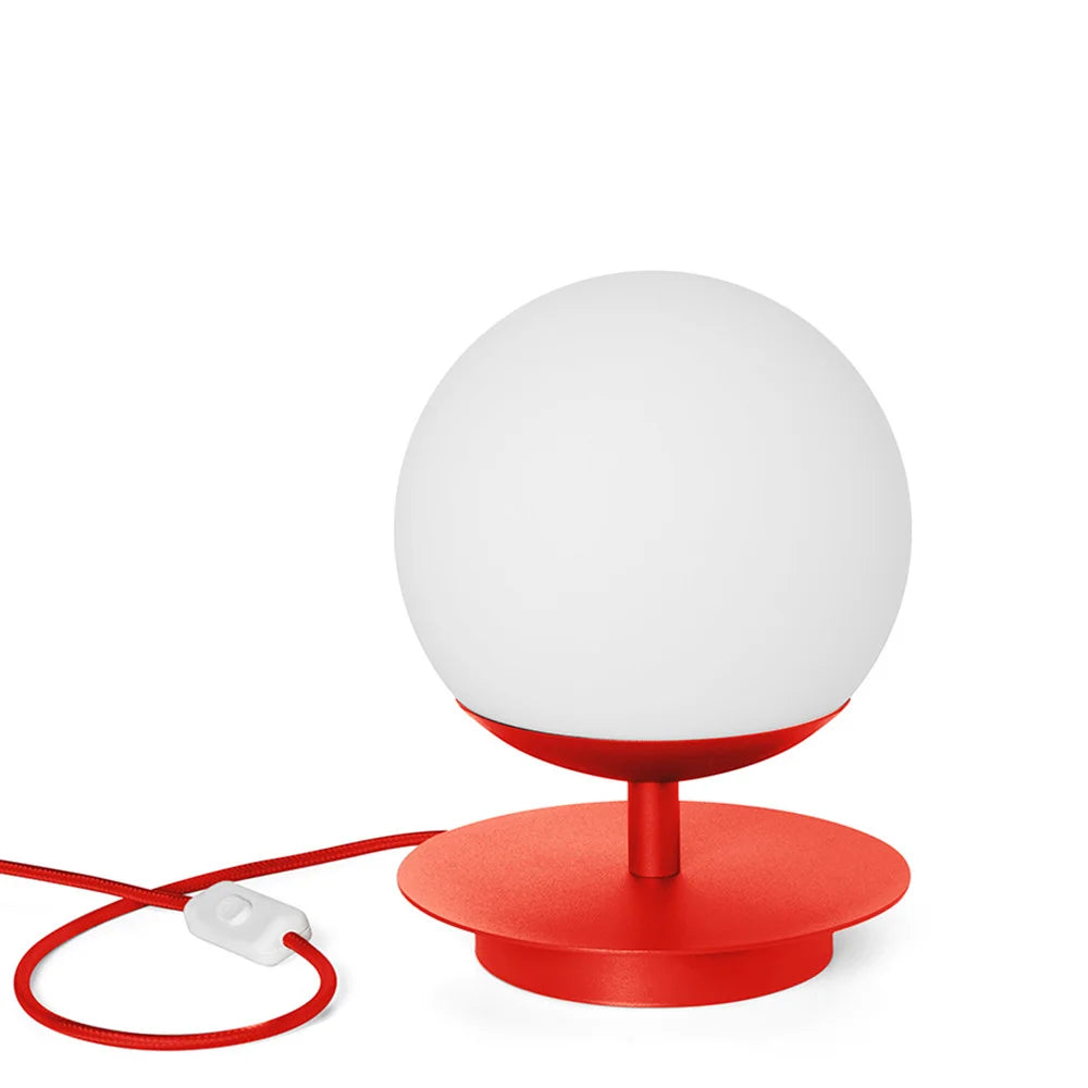 Table lamp PLAAT red-orange
