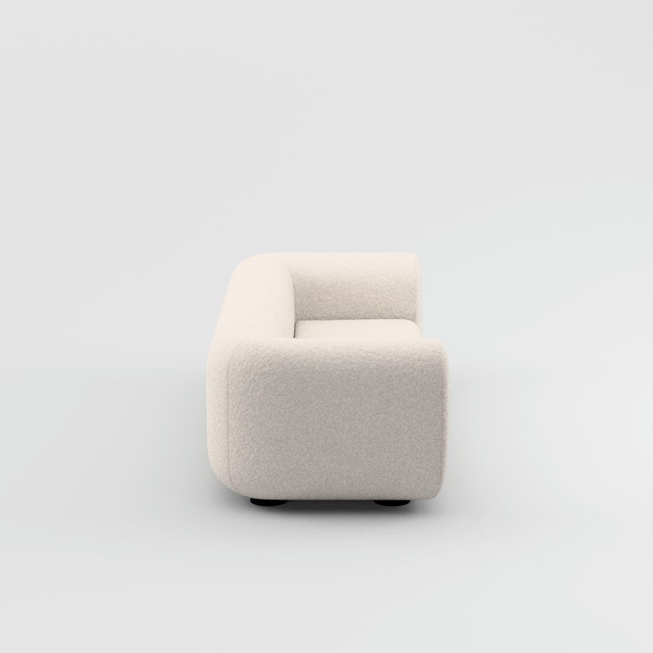 3-person sofa Plump upholstered