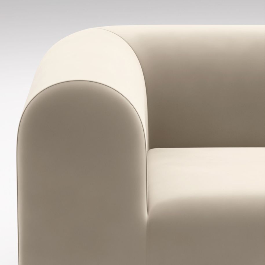 4-Personen-Sofa, gepolsterter praller