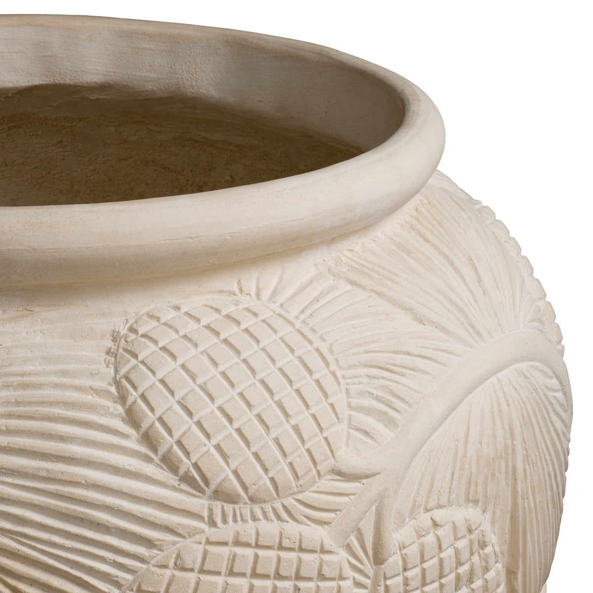 YASMINE Cream Outdoor Planter