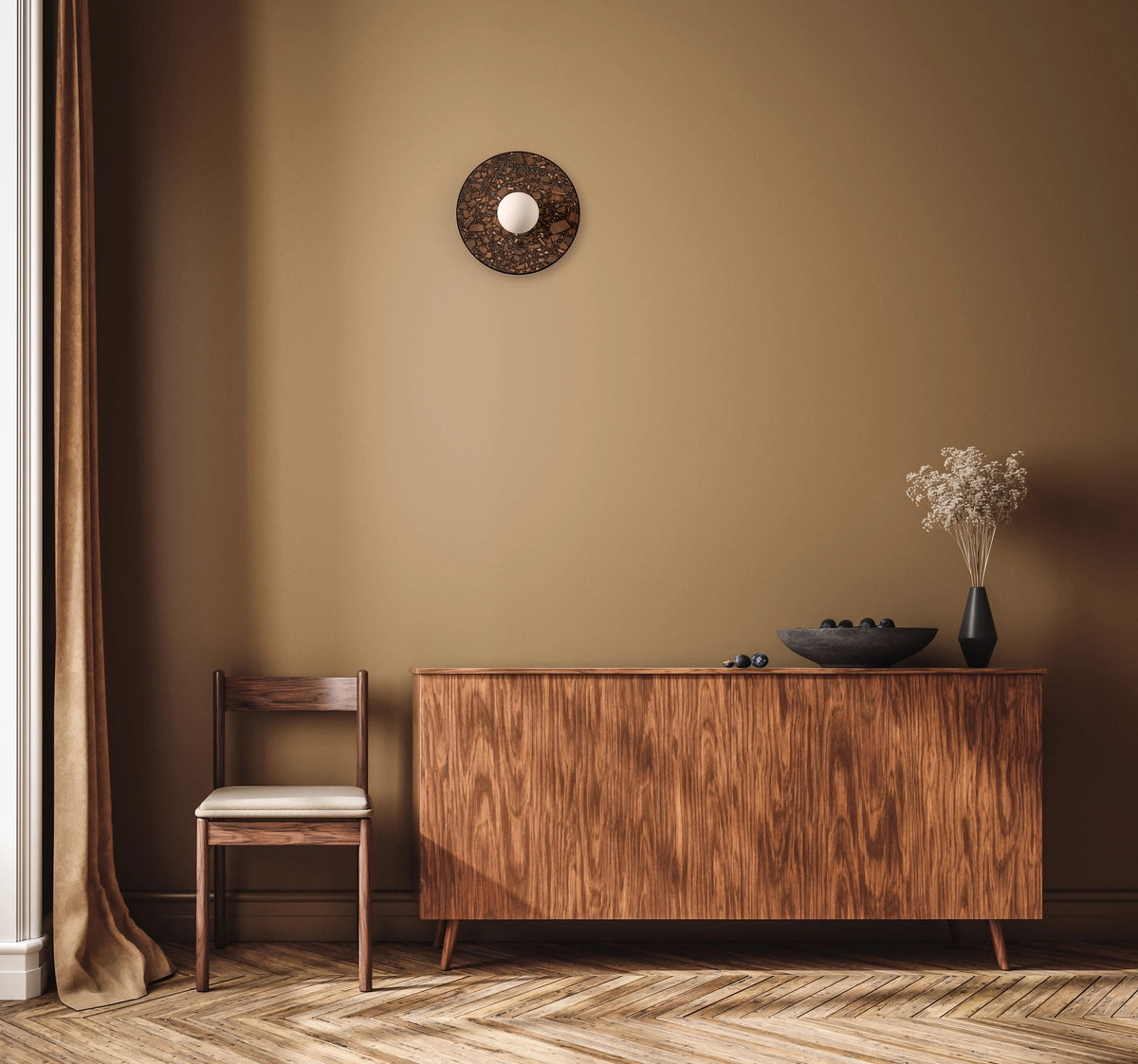 LEGRA brown wall lamp