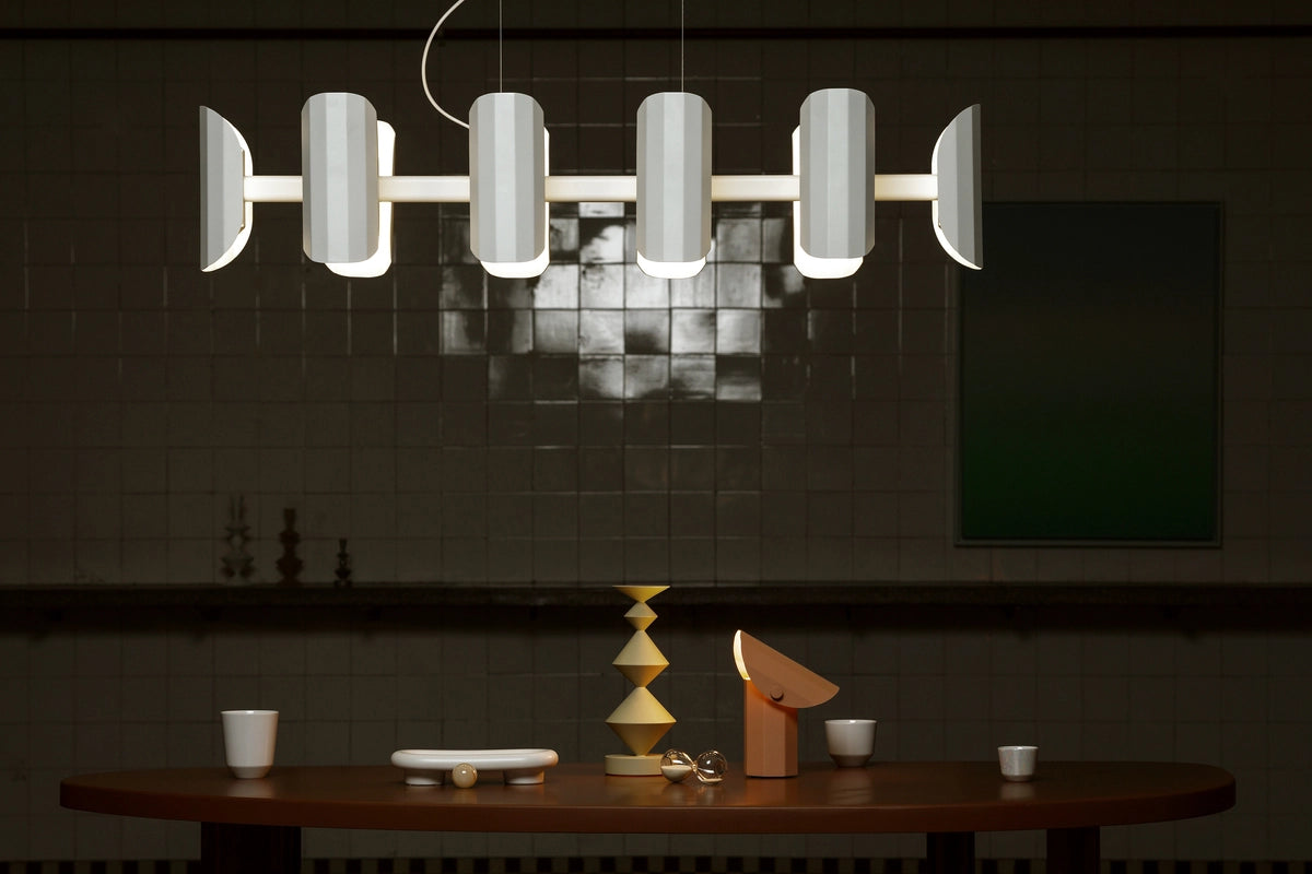 Mehrarmige Pendelleuchte APOLIN weiß