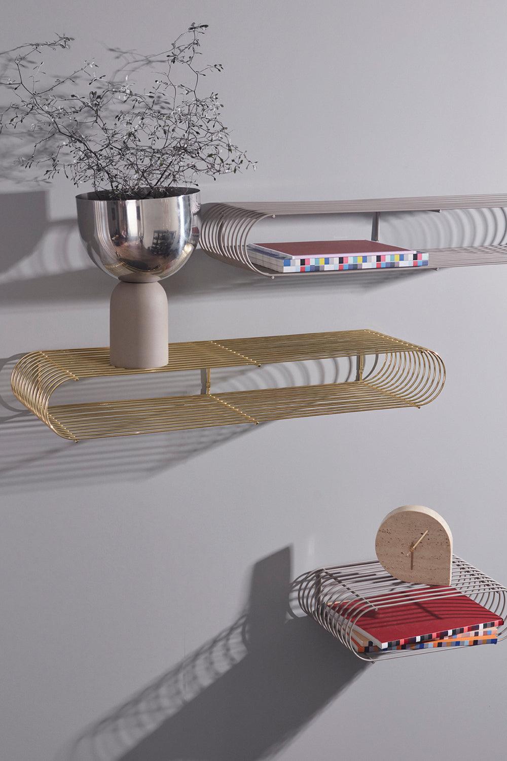 Półka ścienna CURVA taupe – AYTM