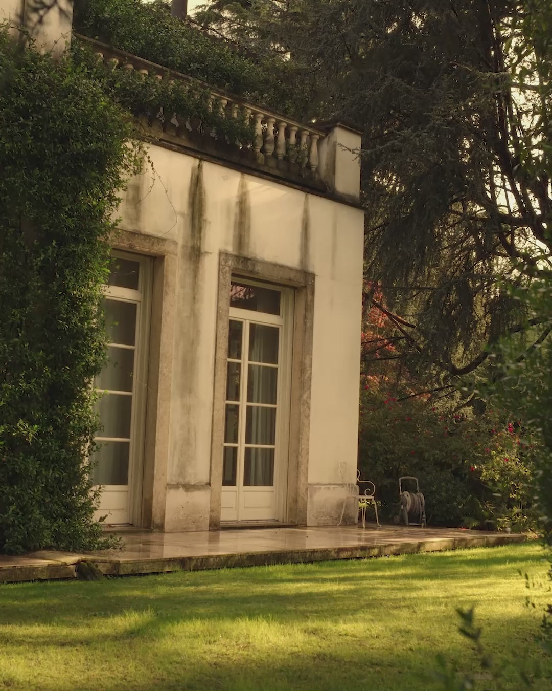 DAUMILLER Stuhl Kiefernholz mit geflochtener Sitzfläche