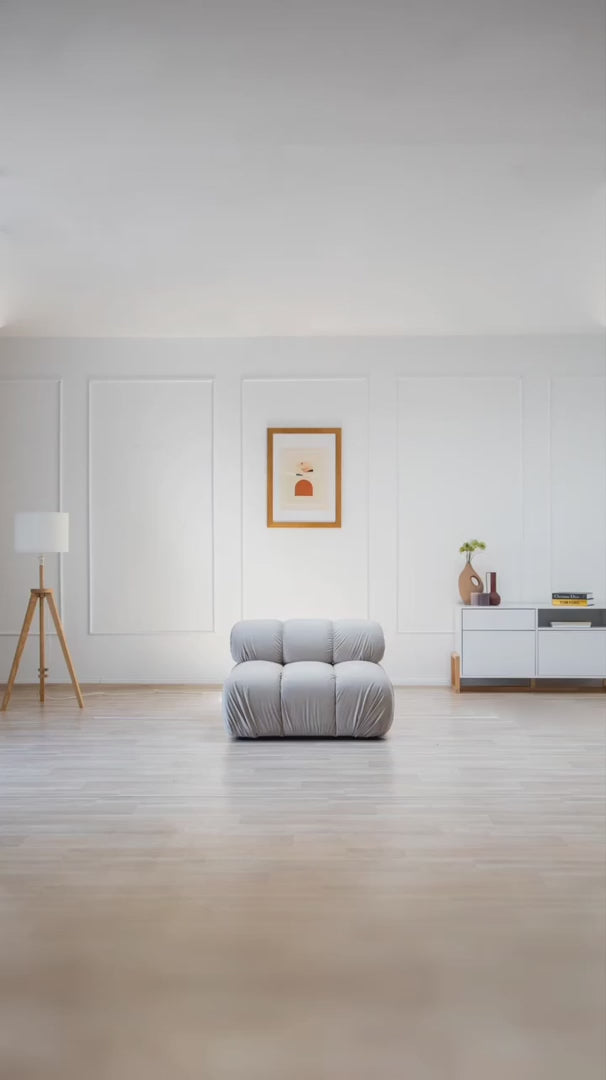 2-person tropea Terracotta velvet sofa