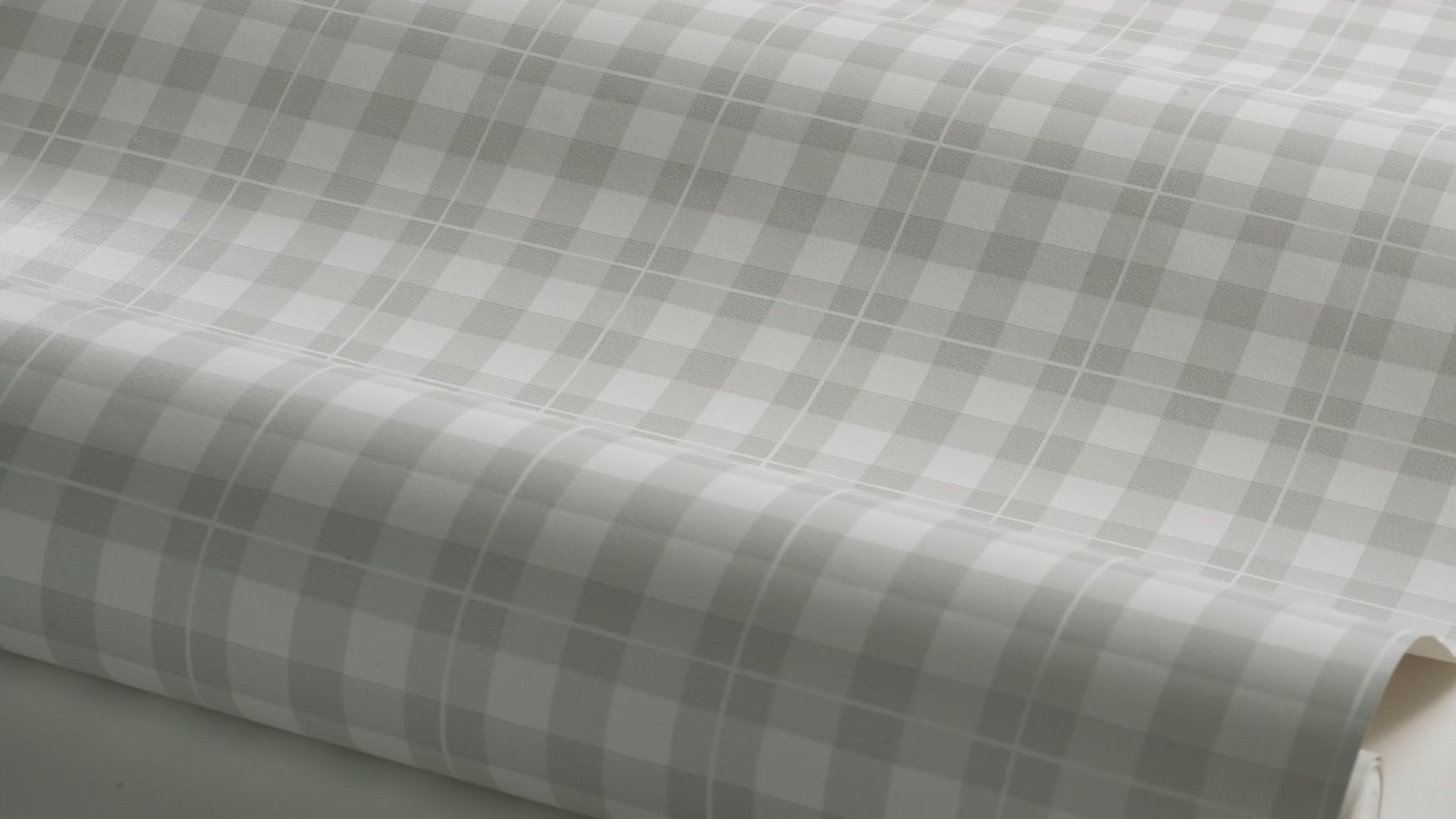 Tapete mit geometrischem Karomuster FRIDA grau mit weiß