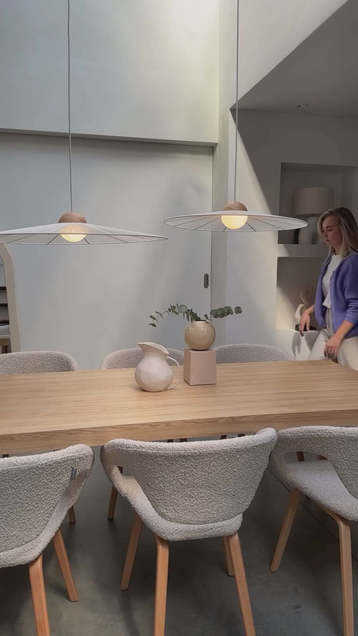 STICKS table made of ash wood