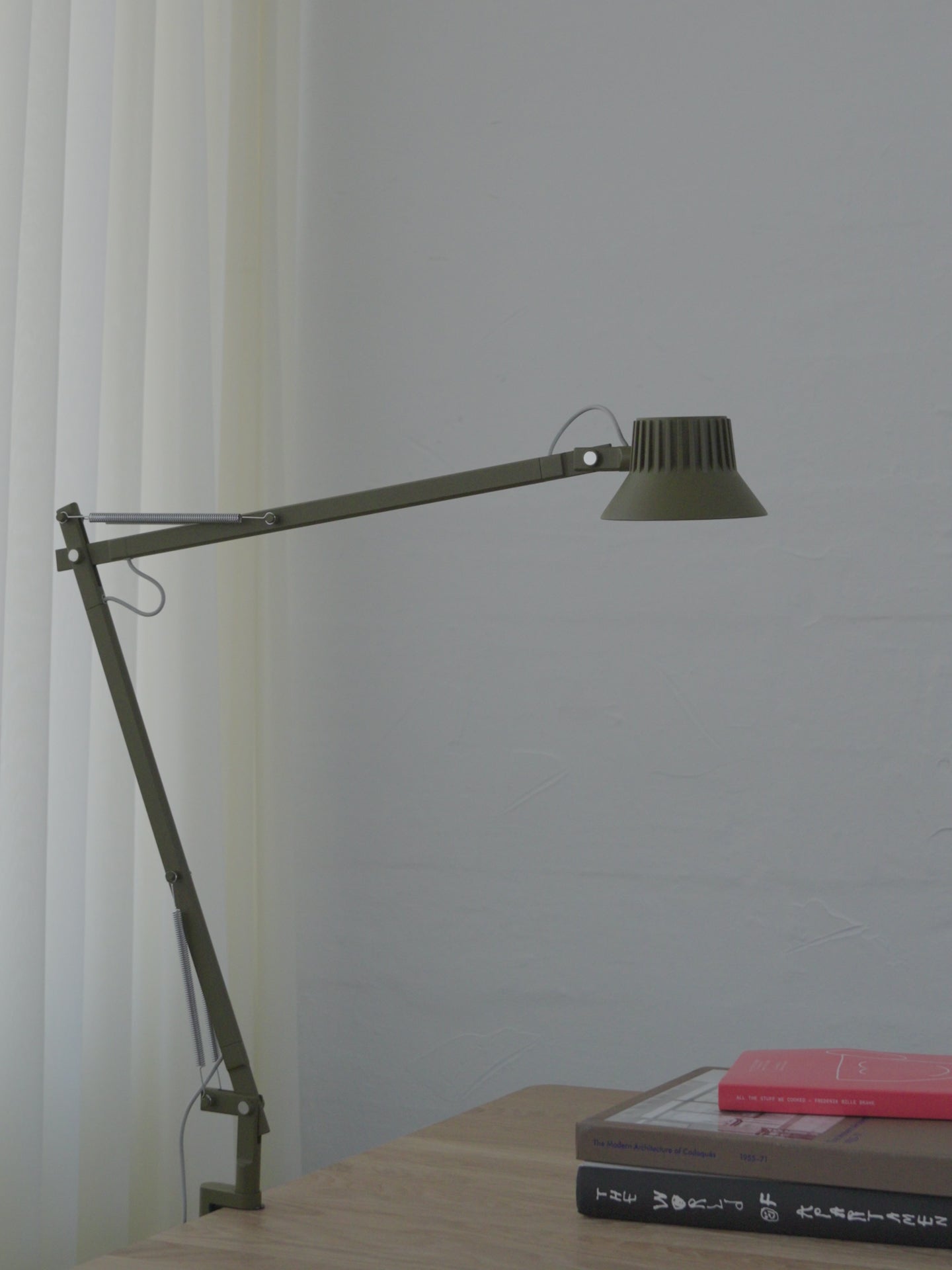 Schreibtischlampe DEDICATE verstellbar braun-grün