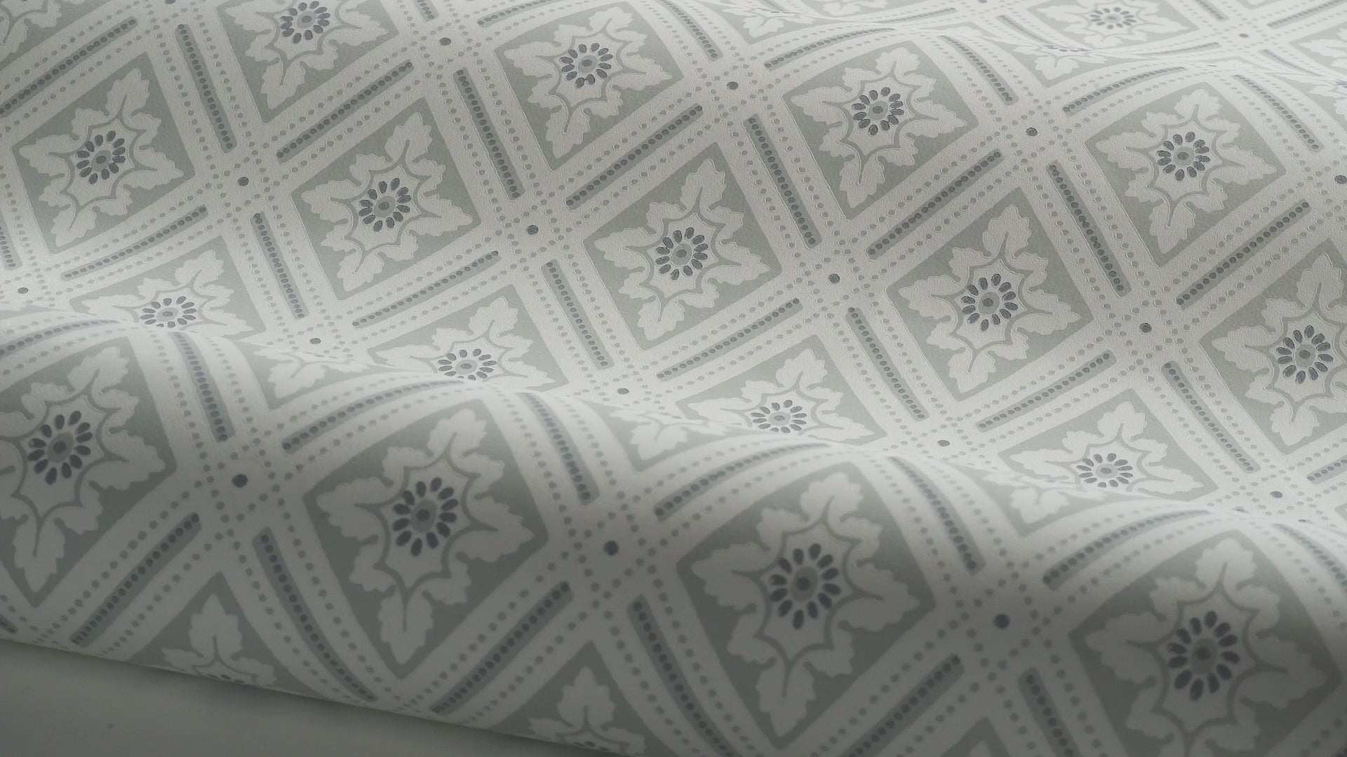 Vlies-Tapete mit geometrischem Muster ESTER beige mit Grau