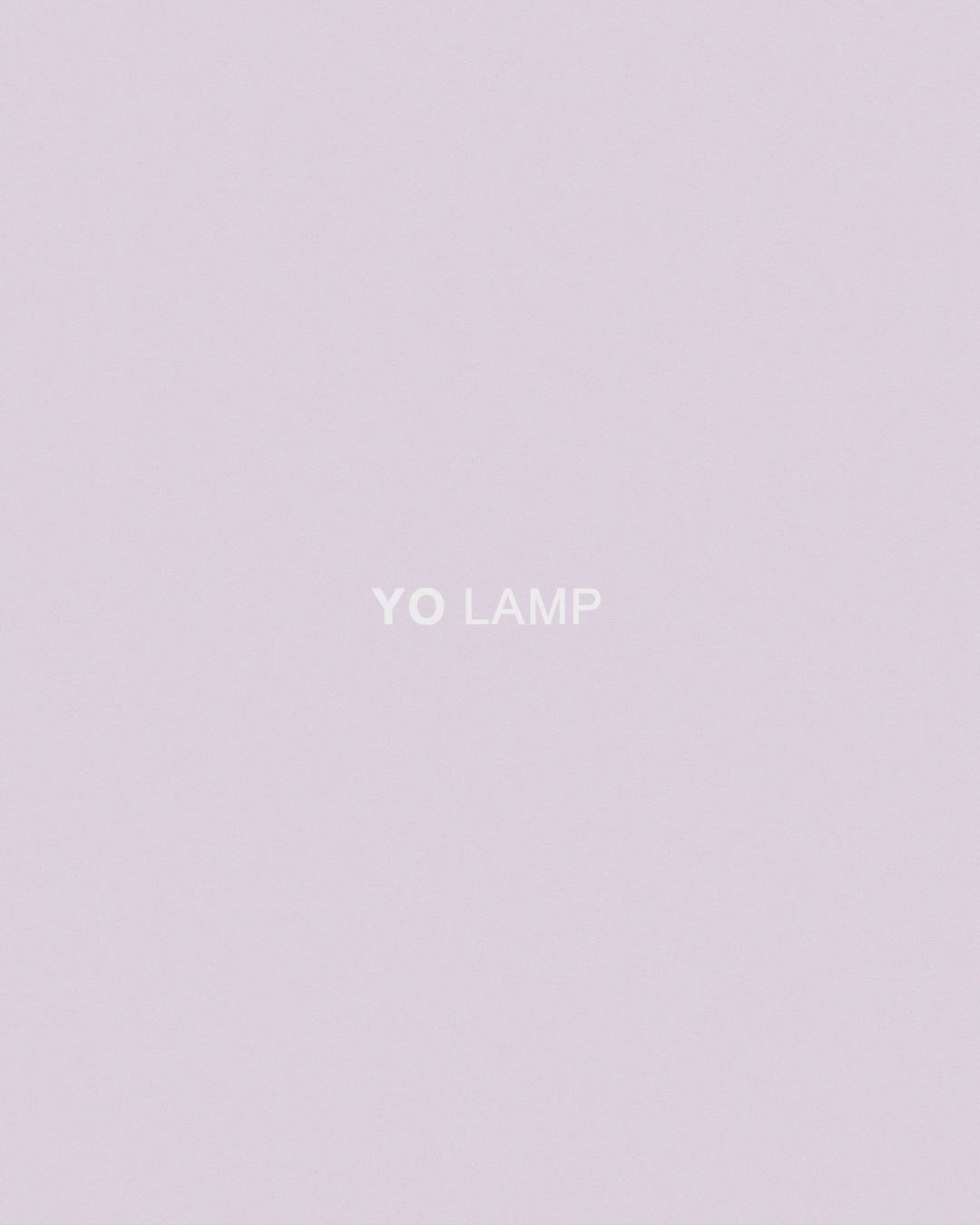 Tragbare Lampe YO weiß