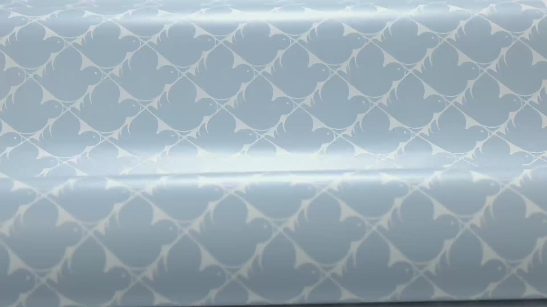 Tapete mit geometrischem Muster PIPPI blau mit Weiß