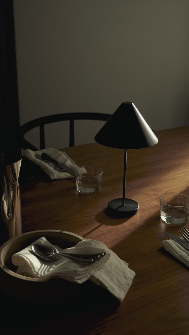 Tragbare Lampe BROLLY schwarz