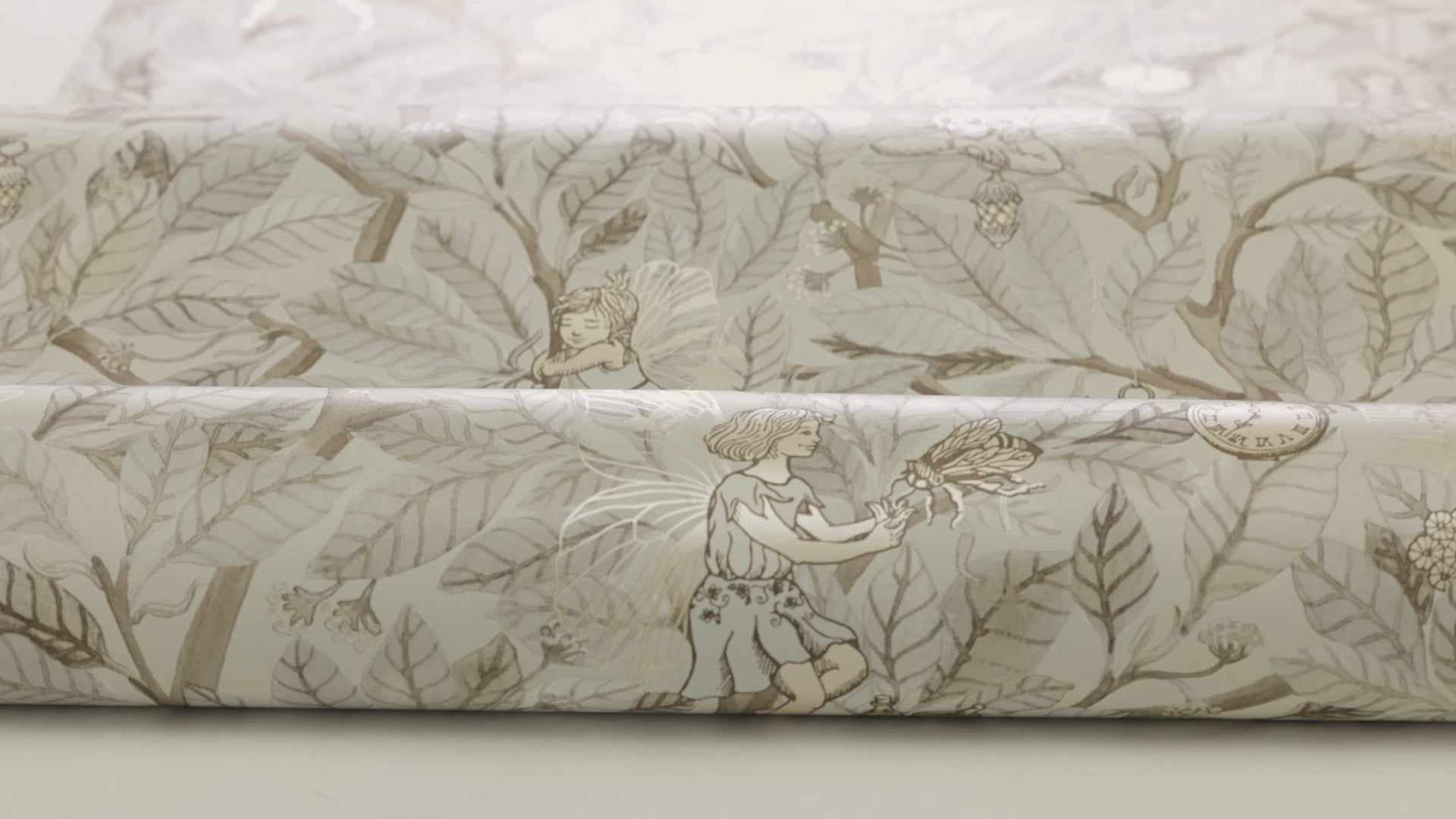 Children's wallpaper with a fairy tale fairy motif FAIRIES beige