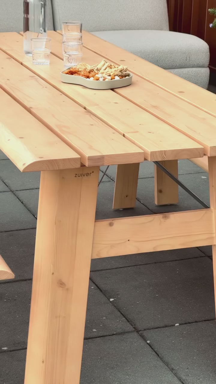 AVENUE Pine Wood Garden Table