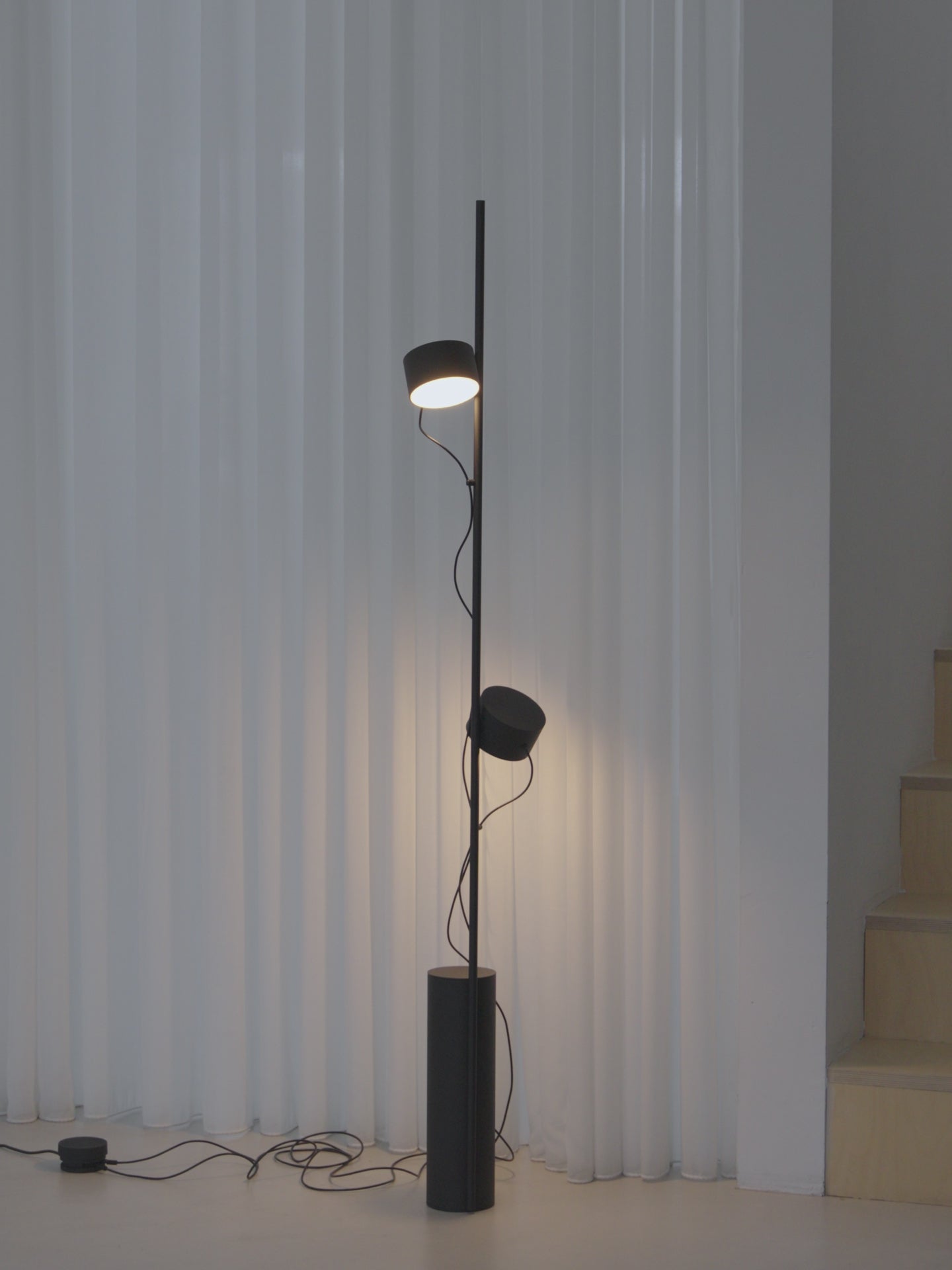 Stehlampe POST braun-grün
