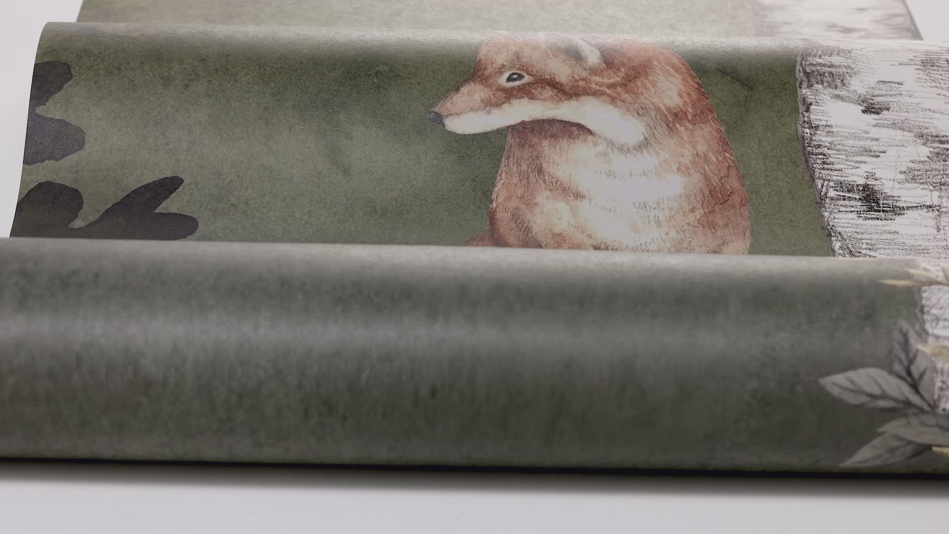 Wandtapete mit pflanzlichem Motiv WILD FOREST grün