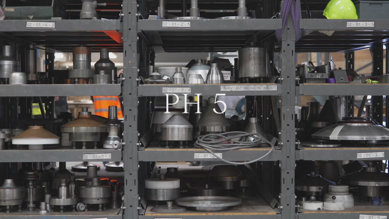 Pendelleuchte PH 5 in Orangetönen