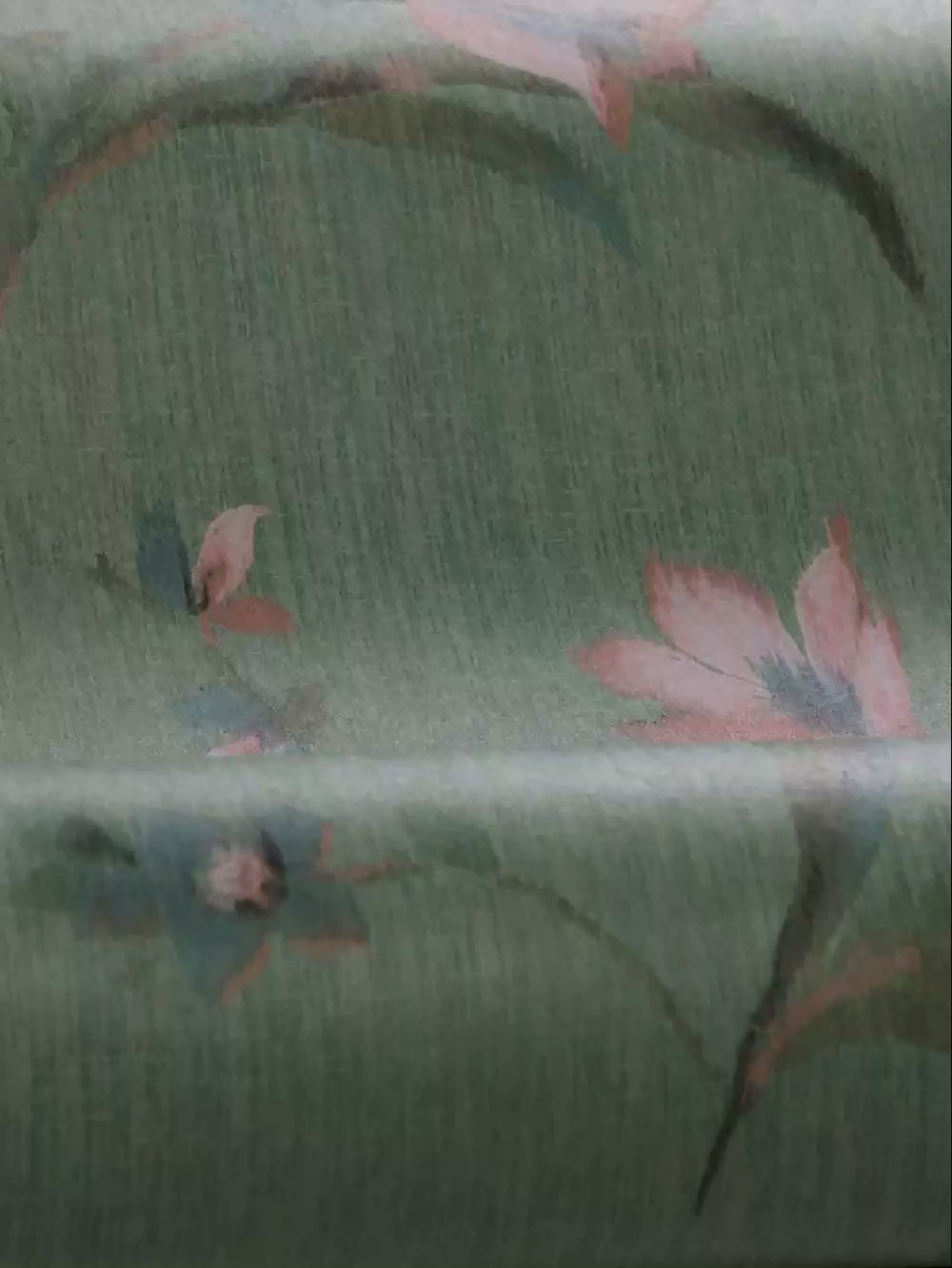Marlene Green Floral Pattern Mural