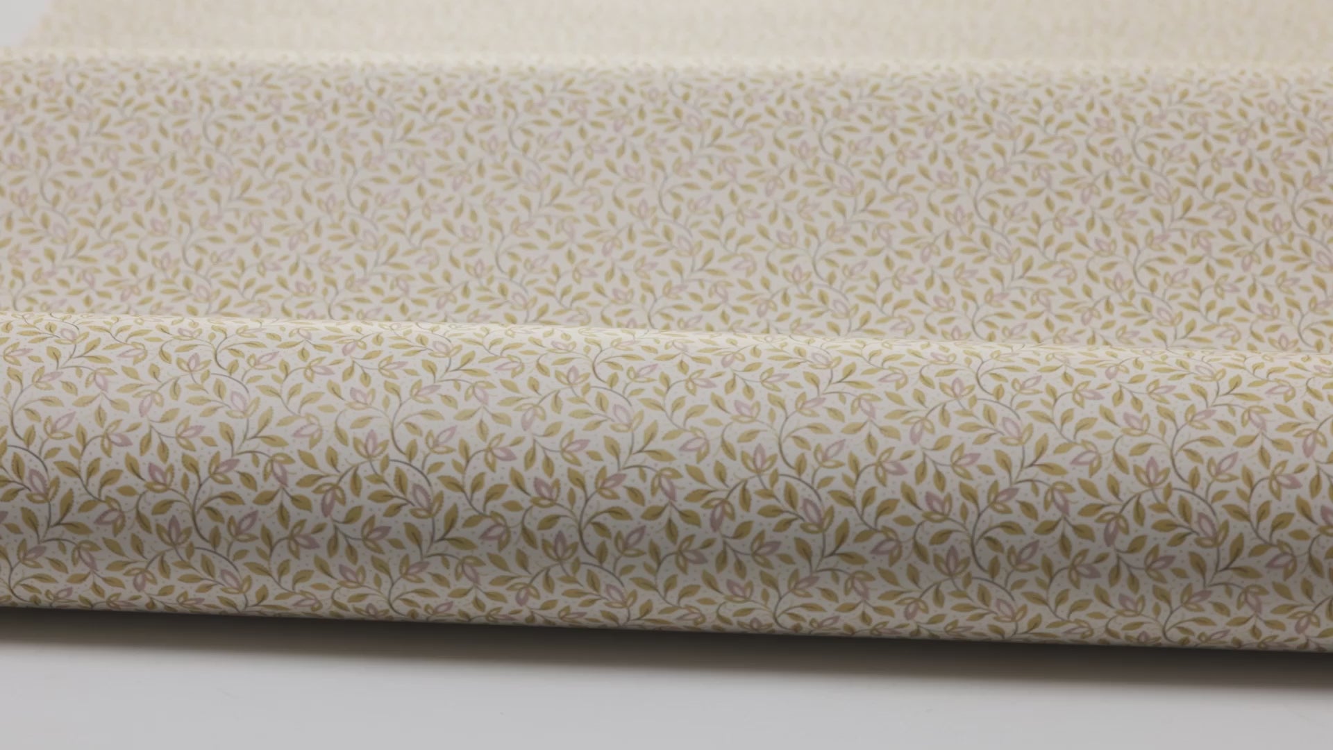 Tapete mit Pflanzenmotiv IDA gelb mit weiß