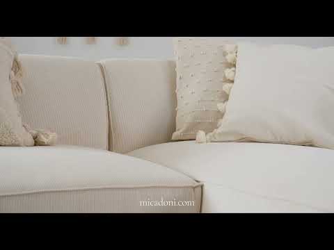 Velvet corner 5-person left-sided black ruby