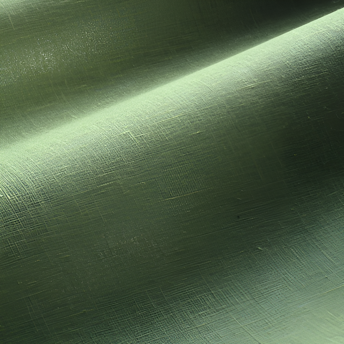 Linen textile wallpaper with an iridescent effect ELARA - VERT MOUSSE green