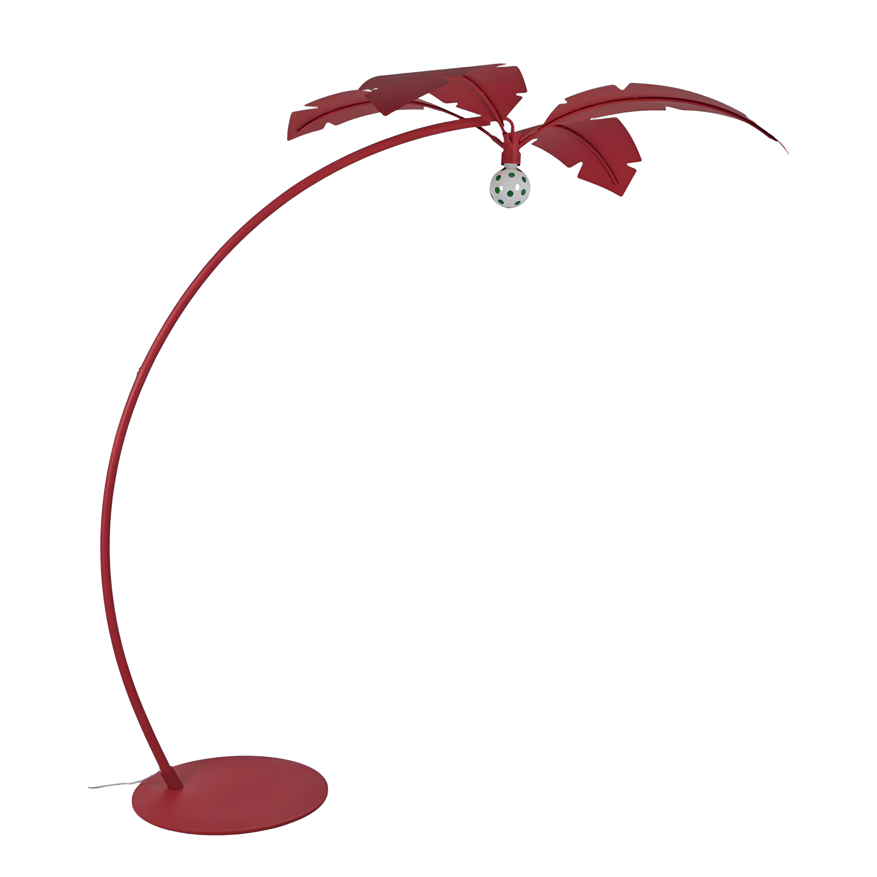 Stehlampe Bogen LA PALMA rot