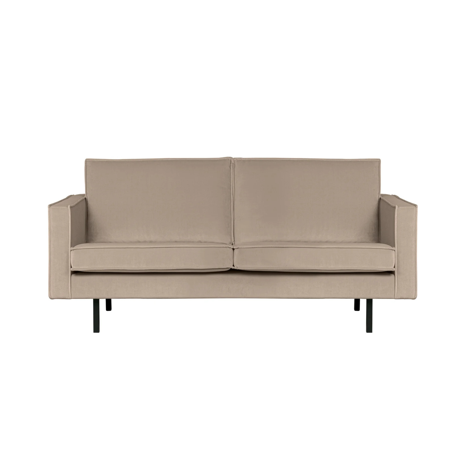 Velvet-Sofa Rodeo Khaki mit 2,5 Sitzen