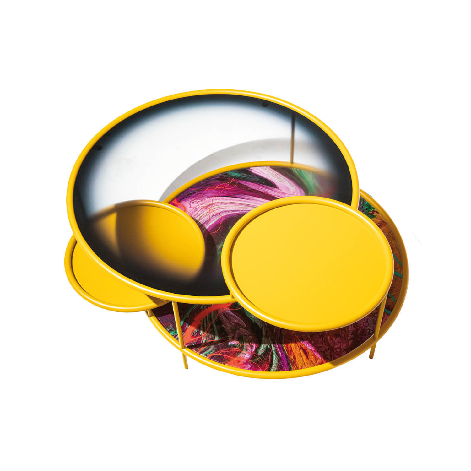 Couchtisch Sangaka gefärbtes Glas