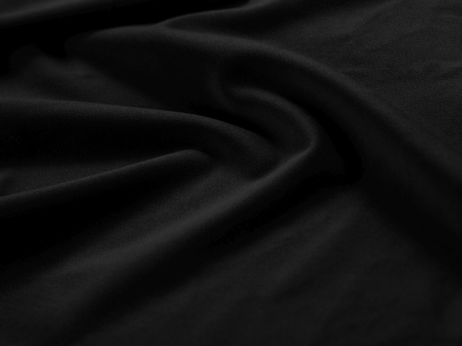 Black Rectangular Velvet Pouf GEORGIA