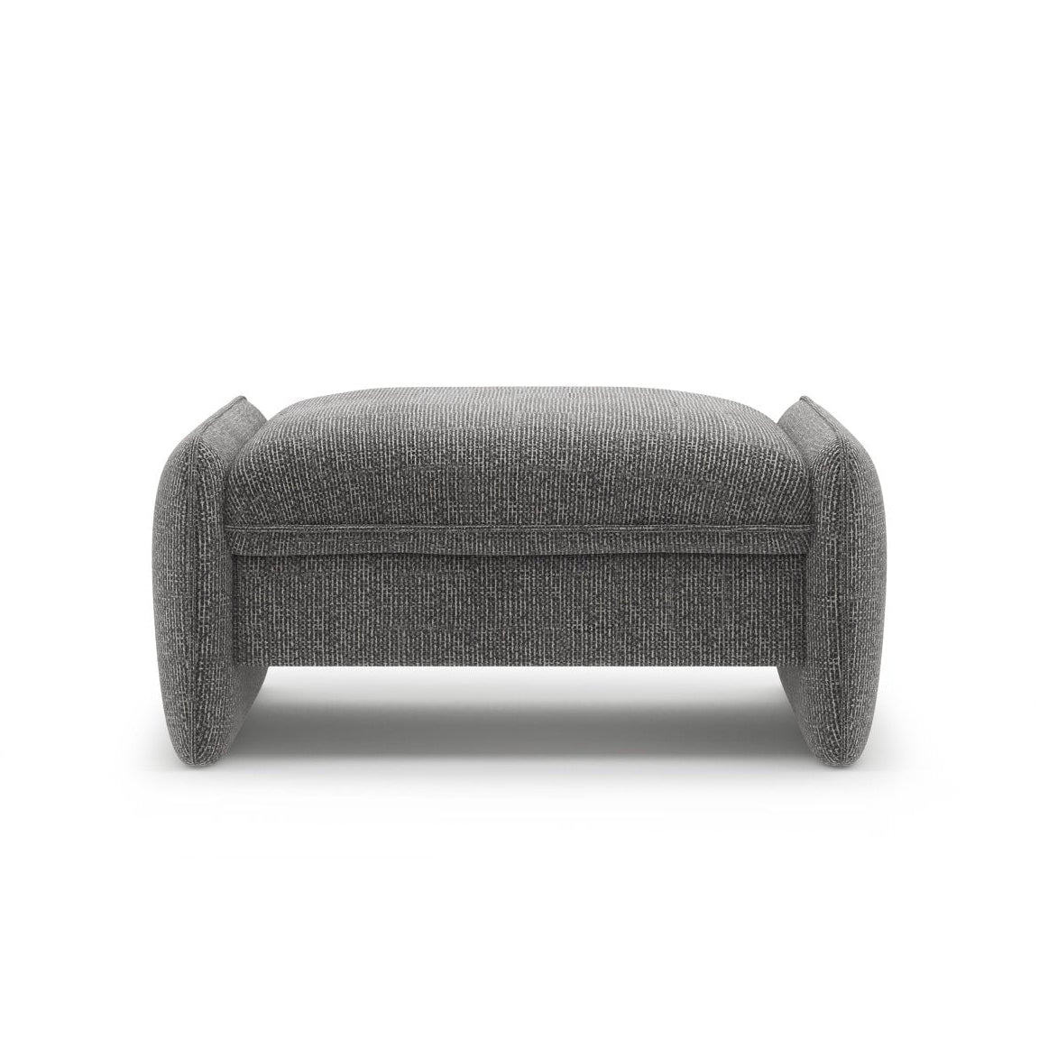 Pouf GEORGIA dunkelgrau Chenille