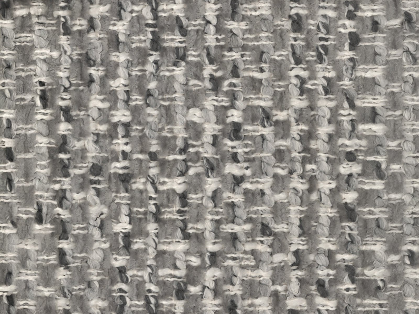 Rechteckiger Hocker GEORGIA graues Chenille