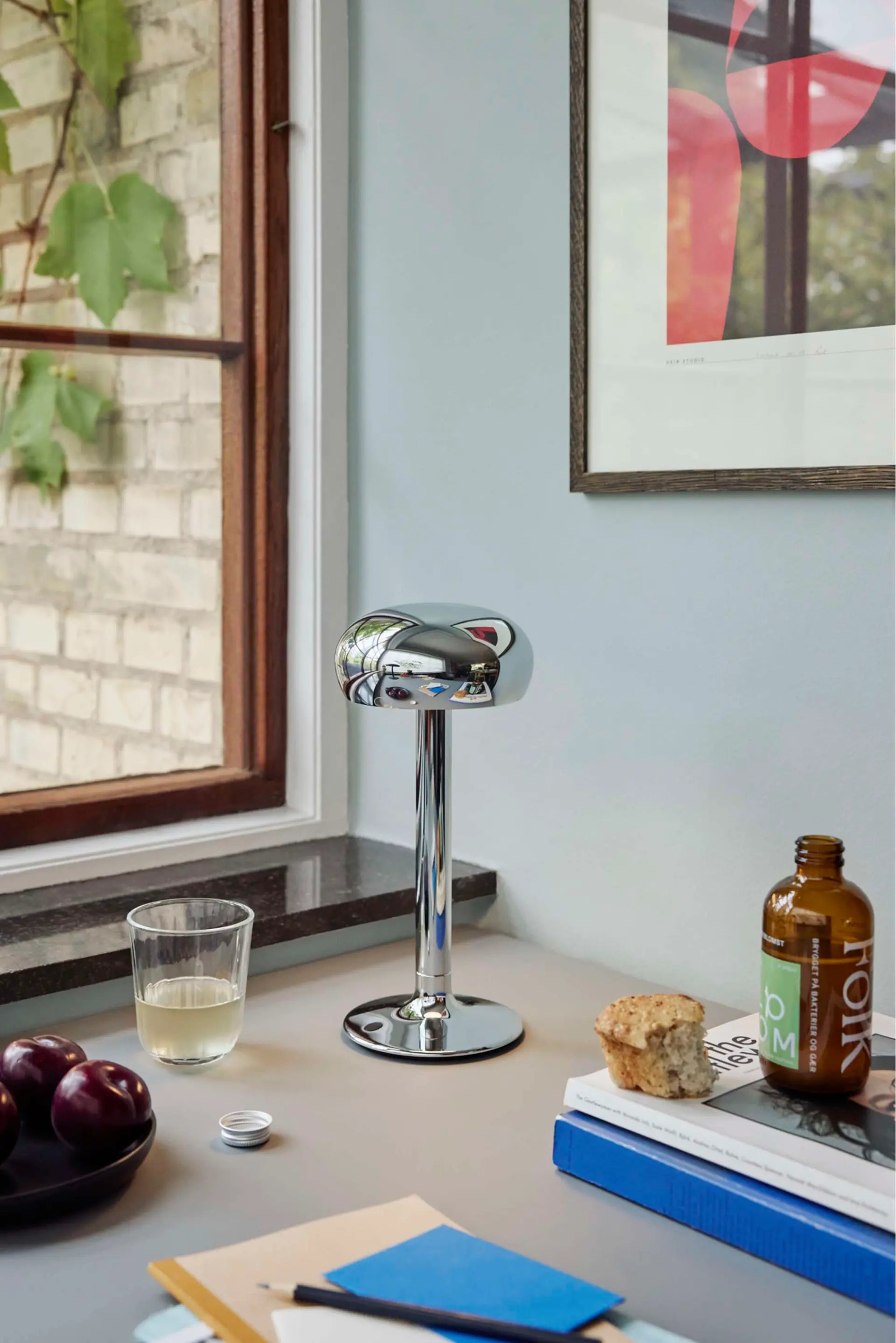 EMENDO portable lamp silver