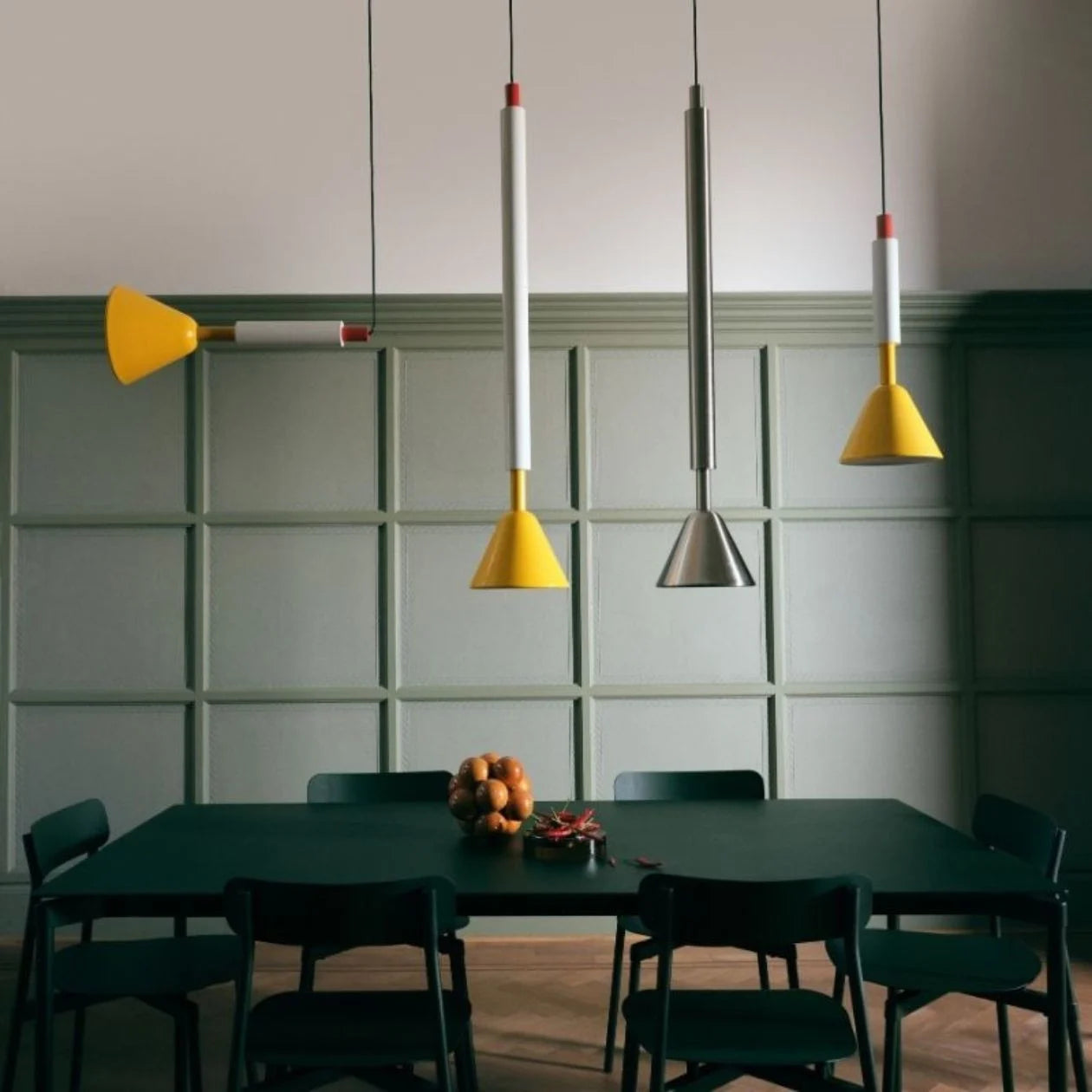 Lampa wisząca PYL polerowana stal